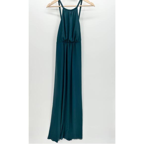 Show Me Your Mumu Amanda Deep Jade Blue Maxi Dress Women's Size‎ Medium M - Picture 2 of 11